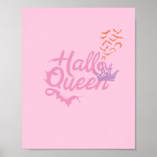 Halloween Queen, Halloqueen, Retro Halloween Art Poster