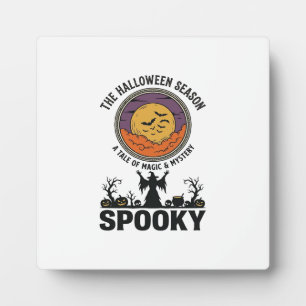 Halloween Queen Little Miss Retro Witch_1 Plaque