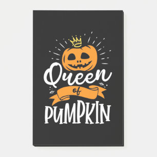 Halloween Queen Of Pumpkin Post-it Notes
