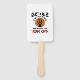 Halloween Quote Become Anything Scary Vintage_1 Hand Fan