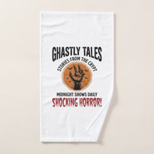 Halloween Quote Become Anything Scary Vintage_1 Hand Towel