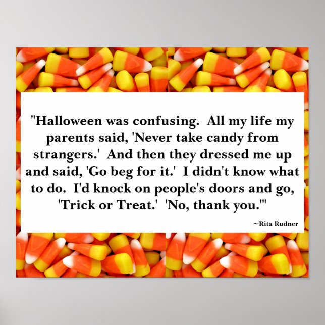 Halloween Quote Poster (Front)