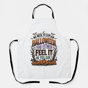 Halloween Quote Shirt Vintage Pumpkin Bat Tree Des Apron