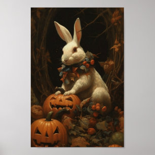 Halloween Rabbit Poster