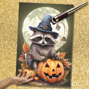 Halloween Raccoon 2 Decoupage Paper