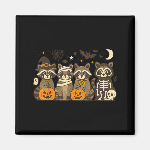 Halloween Raccoon Costumes Ghost Witch Mummy Men W Magnet