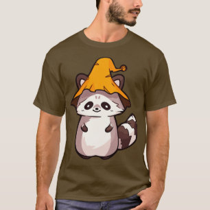 Halloween raccoon in a witch hat T-Shirt