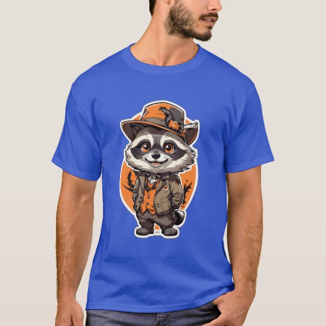 Halloween raccoon vintage T-Shirt (Front)