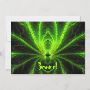 Halloween Radioactive Spider Invitation