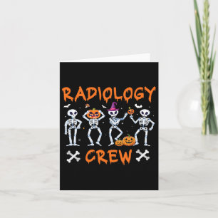 Halloween Radiology Fall Autumn Rad Tech X-ray Tec Card