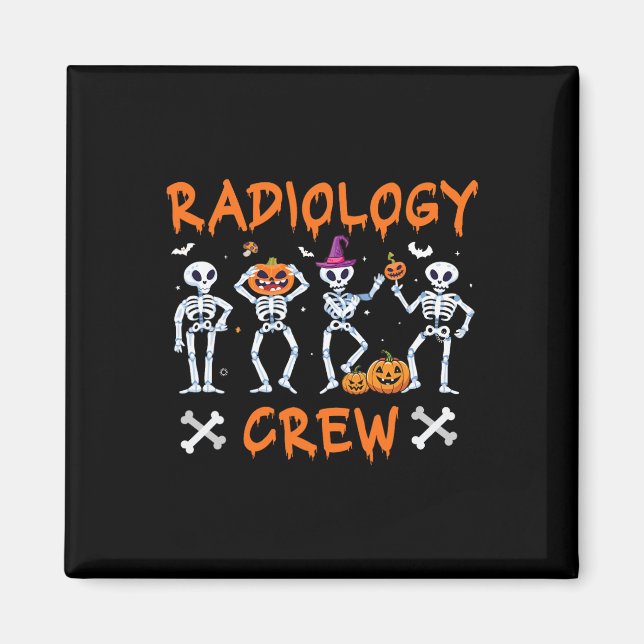 Halloween Radiology Fall Autumn Rad Tech X-ray Tec Magnet (Front)