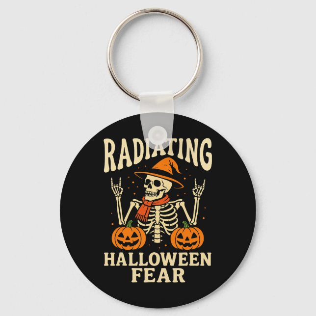 Halloween Radiology Nurse  Keychain (Front)