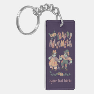 Halloween Rag Doll Zombies (4) - Keychain
