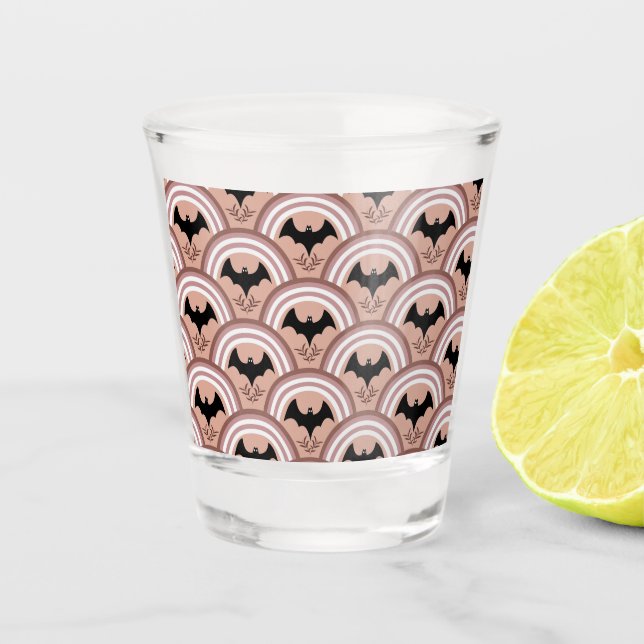 Halloween Rainbow Shot Glass (Front)