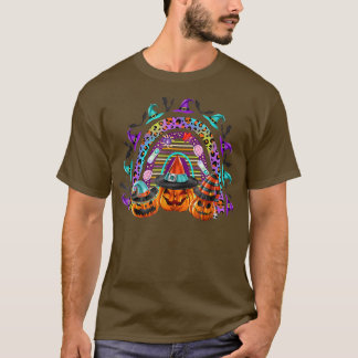 Halloween Rainbow Witch Pumpkin Boo Kids Boys Girl T-Shirt