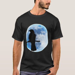 Halloween Raven Crows on a branch by the full moo T-Shirt