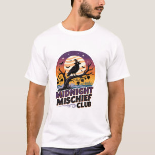 Halloween Raven Moon Mischief T-Shirt