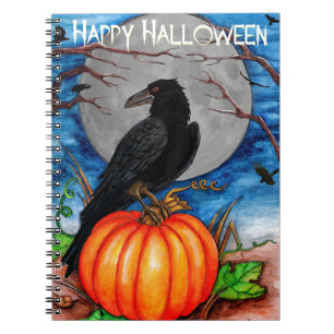 Halloween Raven Notebook
