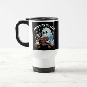 Halloween Reader Ghostly Reading Tea Cozy Travel Mug