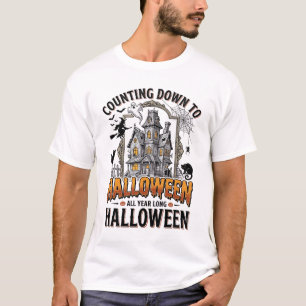 Halloween Ready Shirt Vintage Haunted House Fall G