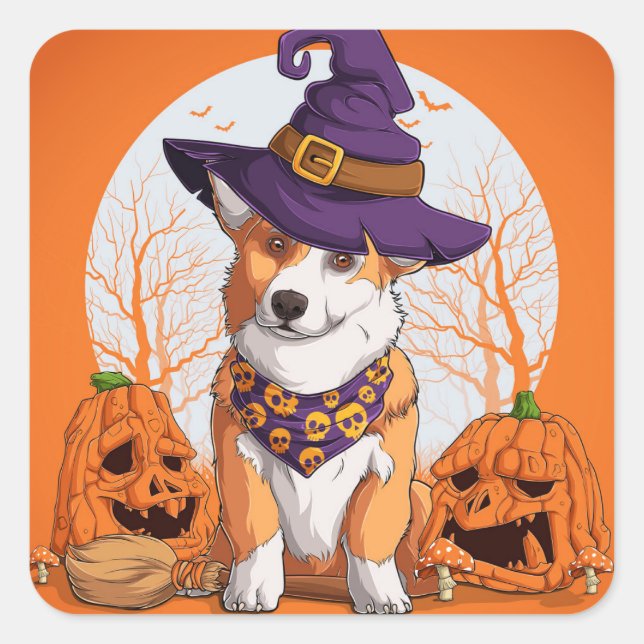 Halloween Rectangular Sticker (Front)