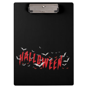 Halloween Red Scary Eyes Clipboard