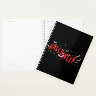Halloween Red Scary Eyes Planner