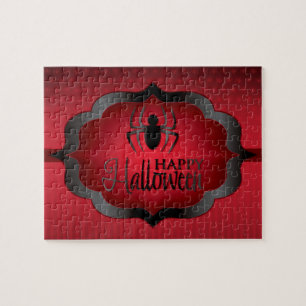Halloween red spider jigsaw puzzle