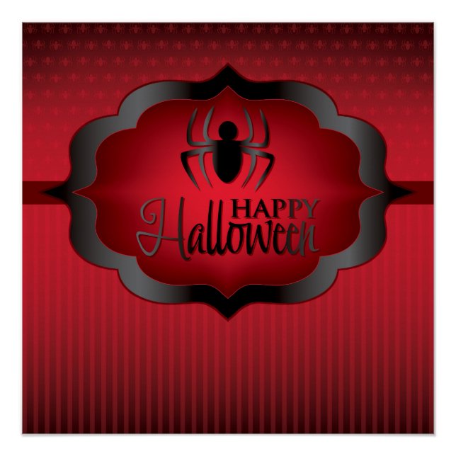 Halloween red spider poster (Front)