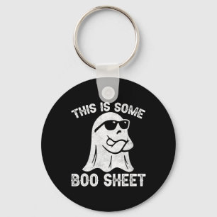 Halloween Retro Boo Ghost This Is Some Boo Sheet  Keychain
