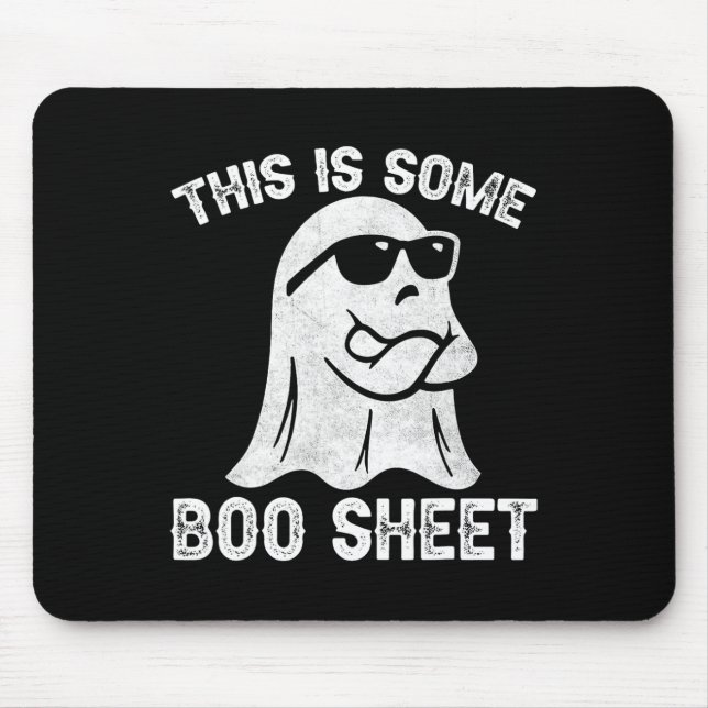 Halloween Retro Boo Ghost This Is Some Boo Sheet  Mouse Pad (Front)