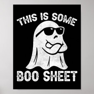 Halloween Retro Boo Ghost This Is Some Boo Sheet  Poster