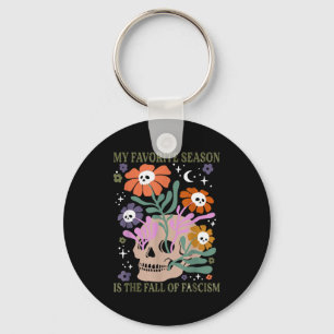Halloween Retro My Favorite Season Is The Fall Of  Keychain