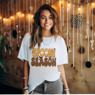 Halloween Retro Vibes   Spooky Season T-Shirt