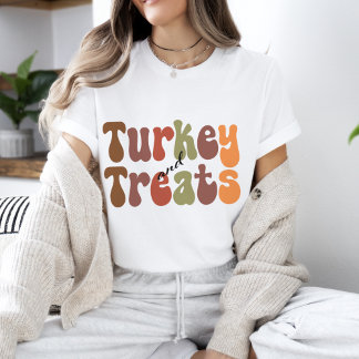 Halloween Retro Vibes | Turkey and Treats  T-Shirt