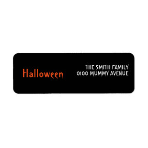 HALLOWEEN RETURN ADDRESS