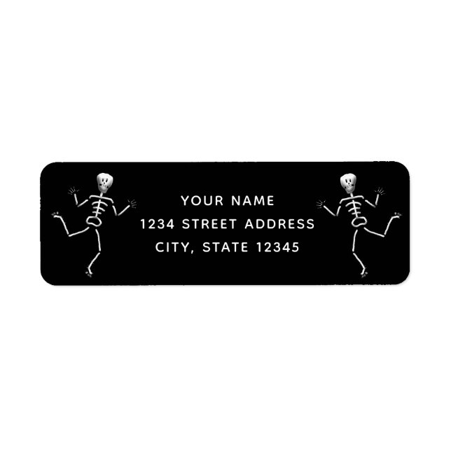 Halloween return-address label (Front)