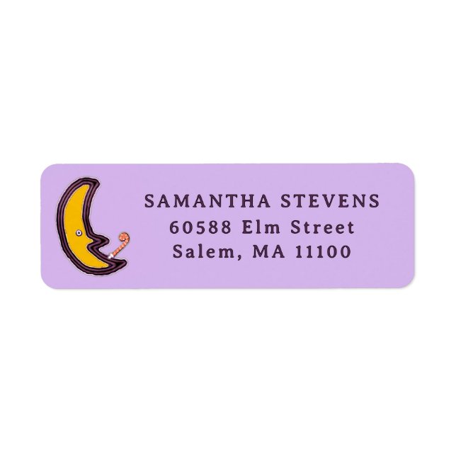 Halloween return-address label (Front)
