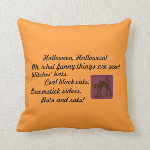 Halloween Rhyme Pillow