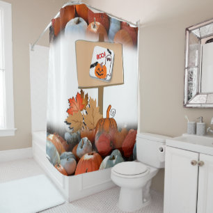 Halloween rideau de douche cerveaux