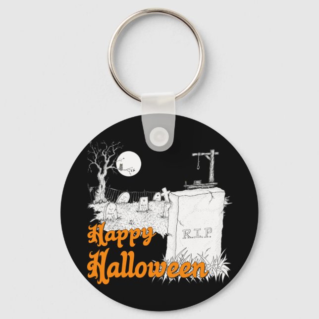 Halloween RIP Keychain (Front)