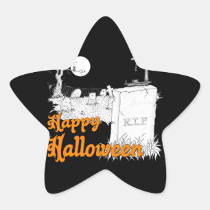 Halloween RIP Star Sticker
