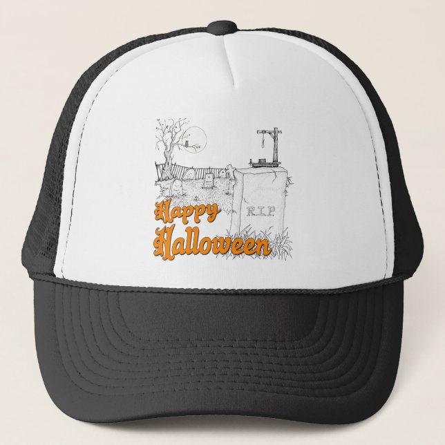 Halloween RIP Trucker Hat (Front)
