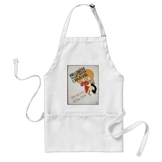 Halloween Roller Skating Festival Standard Apron (Front)