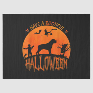 Halloween Rottweiler Dog Funny Scary Costume Lover Tissue Paper