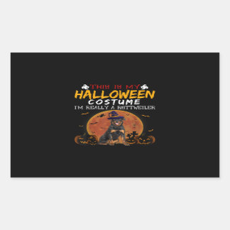 Halloween Rottweiler Funny Dog Costume Lovers Sticker