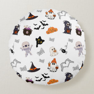 Halloween Round Pillow