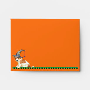 Halloween Russell Terrier Envelope
