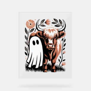 Halloween rustique du fantôme de vache des Highlan