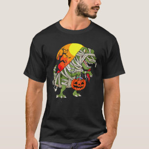 Halloween S For Boys Men Dinosaur T Rex Mummy Pump T-Shirt